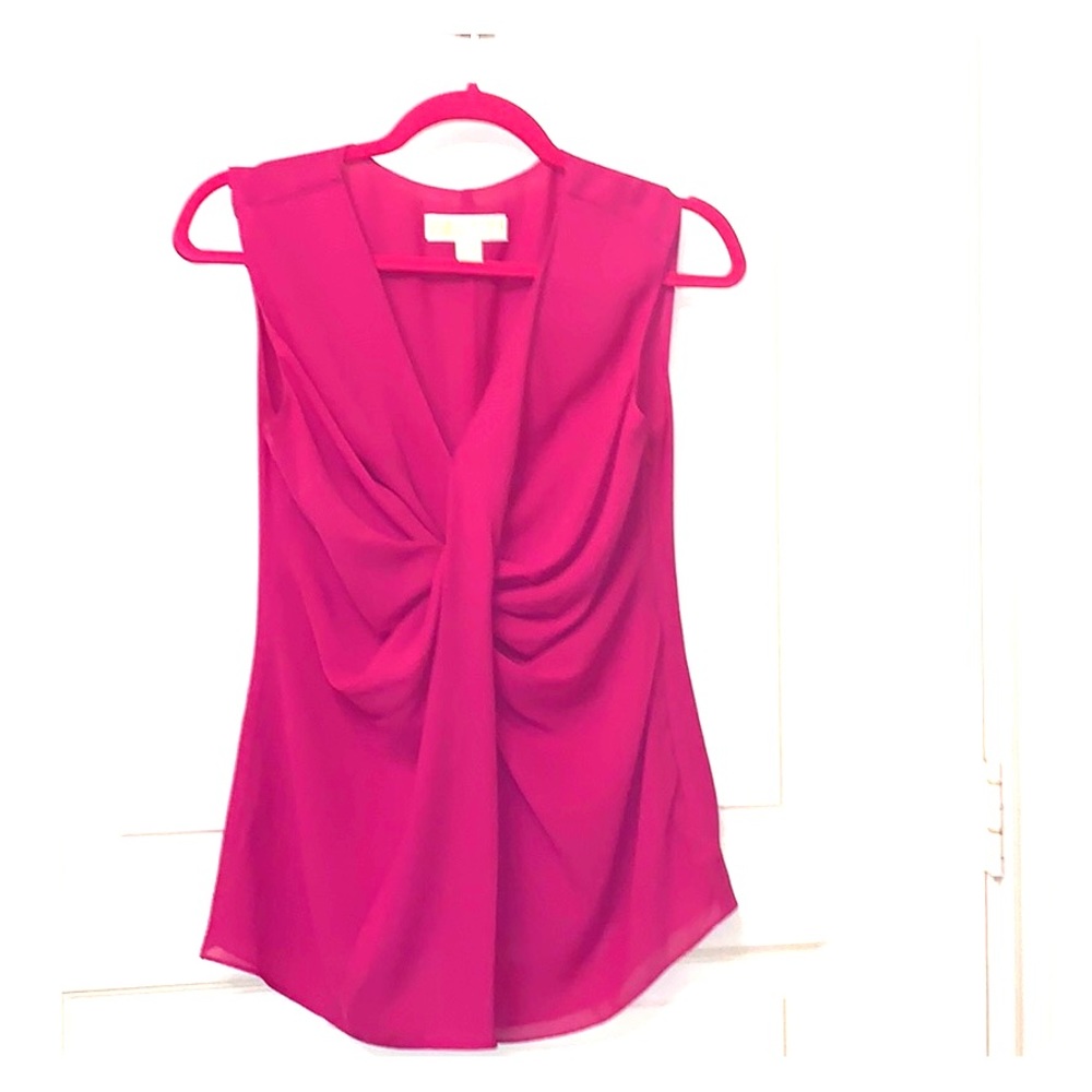 Michael Kors Fuchsia Sleeveless Blouse